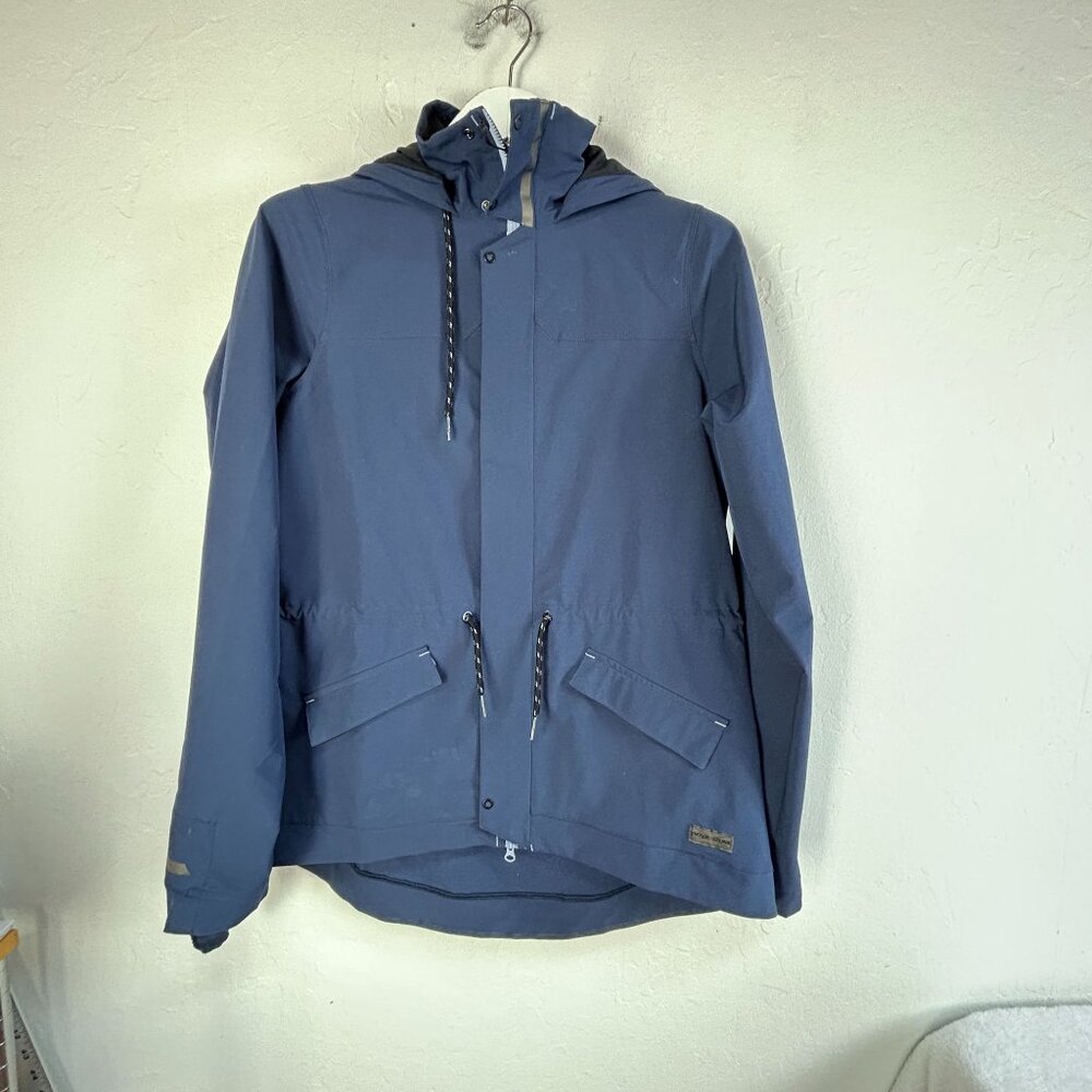 Pearl Izumi Versa Barrier Women Hooded Jacket XL Blue Outdoor Zip Up Lightweight